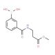 Methyl 3-(3-boronobenzamido)propionate (CAS 957034-72-9) - chemical structure image