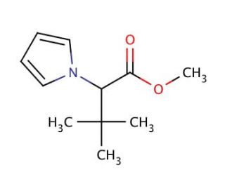 Methyl 3,3-dimethyl-2-(1H-pyrrol-1-yl)butanoate - chemical structure image