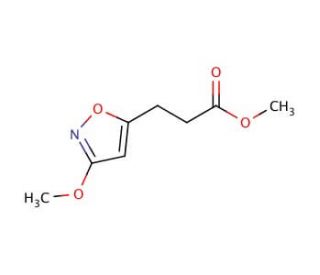 Methyl 3-(3-methoxyisoxazol-5-yl)propanoate - chemical structure image