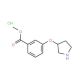 Methyl 3-(3-pyrrolidinyloxy)benzoate hydrochloride - chemical structure image