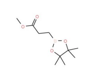 Methyl 3-(4,4,5,5-tetramethyl-[1,3,2]dioxaborolan-2-yl) propionate (CAS 1150561-77-5) - chemical structure image