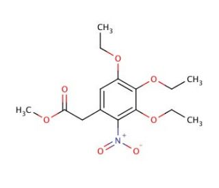 Methyl (3,4,5-triethoxy-2-nitrophenyl)acetate - chemical structure image