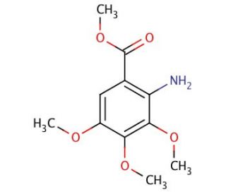 Methyl 3,4,5-trimethoxyanthranilate (CAS 5035-82-5) - chemical structure image