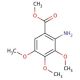 Methyl 3,4,5-trimethoxyanthranilate (CAS 5035-82-5) - chemical structure image