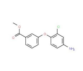 Methyl 3-(4-amino-2-chlorophenoxy)benzoate - chemical structure image