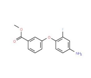 Methyl 3-(4-amino-2-fluorophenoxy)benzoate - chemical structure image