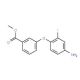 Methyl 3-(4-amino-2-fluorophenoxy)benzoate - chemical structure image