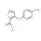 Methyl 3-(4-aminophenoxy)-2-thiophenecarboxylate (CAS 103790-38-1) - chemical structure image