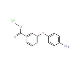 Methyl 3-(4-aminophenoxy)benzoate hydrochloride - chemical structure image