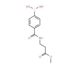 Methyl 3-(4-boronobenzamido)propionate (CAS 957034-76-3) - chemical structure image