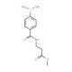 Methyl 3-(4-boronobenzamido)propionate (CAS 957034-76-3) - chemical structure image