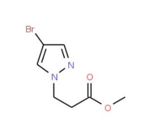methyl 3-(4-bromo-1H-pyrazol-1-yl)propanoate - chemical structure image