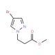 methyl 3-(4-bromo-1H-pyrazol-1-yl)propanoate - chemical structure image