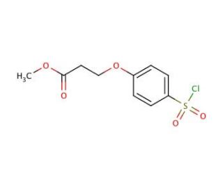 methyl 3-[4-(chlorosulfonyl)phenoxy]propanoate - chemical structure image