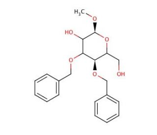 Methyl 3,4-Di-O-benzyl-&alpha;-D-mannopyranoside (CAS 79218-87-4) - chemical structure image