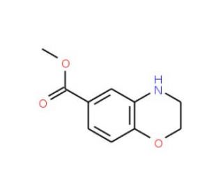 Methyl 3,4-dihydro-2H-1,4-benzoxazine-6-carboxylate - chemical structure image