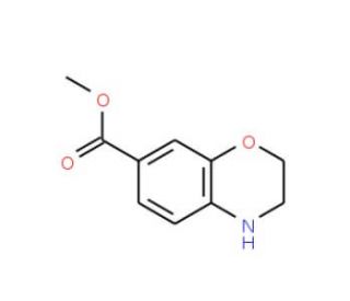 Methyl 3,4-dihydro-2H-1,4-benzoxazine-7-carboxylate - chemical structure image