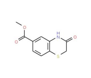 Methyl 3,4-dihydro-3-oxo-2H-1,4-benzothiazine-6-carboxylate (CAS 188614-01-9) - chemical structure image