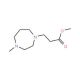 Methyl 3-(4-methyl-1,4-diazepan-1-yl)propanoate - chemical structure image