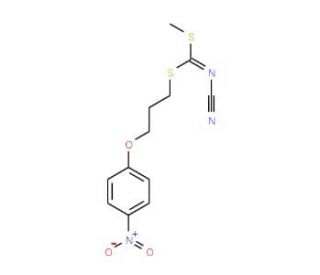 Methyl [3-(4-nitrophenoxy)propyl]cyano-carbonimidodithioate - chemical structure image