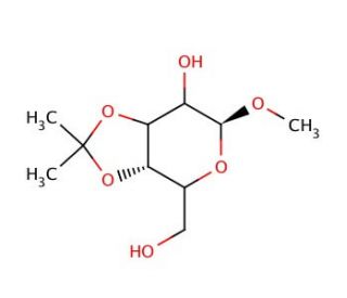 Methyl 3,4-O-Isopropylidene-&alpha;-D-galactopyranoside (CAS 40269-01-0) - chemical structure image