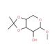 Methyl 3,4-O-isopropylidene-b-D-arabinopyranoside (CAS 4594-60-9) - chemical structure image