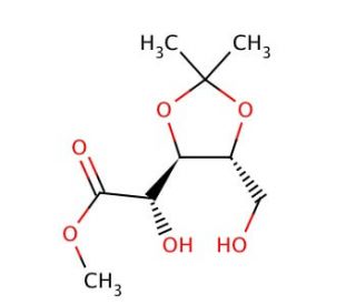 Methyl 3,4-O-Isopropylidene-D-lyxonate (CAS 359437-02-8) - chemical structure image
