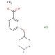 Methyl 3-(4-piperidinyloxy)benzoate hydrochloride - chemical structure image