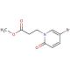 methyl 3-(5-bromo-2-oxo-1,2-dihydropyridin-1-yl)propanoate - chemical structure image