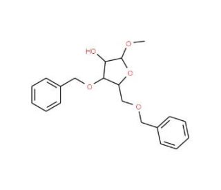 Methyl 3,5-di-O-benzyl-D-xylofuranoside (CAS 132487-16-2) - chemical structure image