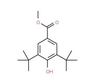 Methyl 3,5-di-tert-butyl-4-hydroxybenzoate (CAS 2511-22-0) - chemical structure image