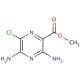 Methyl 3,5-diamino-6-chloropyrazine-2-carboxylate (CAS 1458-01-1) - chemical structure image