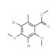 Methyl 3,5-dibromo-2,4-dimethoxy-6-methylbenzoate (CAS 150965-73-4) - chemical structure image