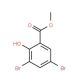 Methyl 3,5-dibromo-2-hydroxybenzoate (CAS 21702-79-4) - chemical structure image
