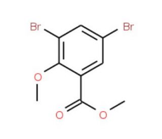 Methyl 3,5-dibromo-2-methoxybenzoate (CAS 15790-59-7) - chemical structure image