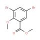 Methyl 3,5-dibromo-2-methoxybenzoate (CAS 15790-59-7) - chemical structure image