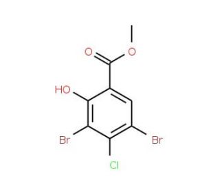 Methyl 3,5-dibromo-4-chloro-2-hydroxybenzoate (CAS 941294-24-2) - chemical structure image