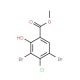 Methyl 3,5-dibromo-4-chloro-2-hydroxybenzoate (CAS 941294-24-2) - chemical structure image