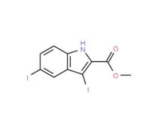 Methyl 3,5-diiodo-1H-indole-2-carboxylate - chemical structure image