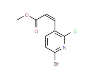 Methyl 3-(6-bromo-2-chloropyridin-3-yl)acrylate - chemical structure image