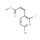 Methyl 3-(6-bromo-2-chloropyridin-3-yl)acrylate - chemical structure image