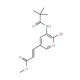 Methyl 3-(6-bromo-5-pivalamidopyridin-3-yl)-acrylate - chemical structure image