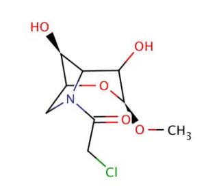 Methyl-3,6-dideoxychloroacetamid-&alpha;-D-mannopyranoside - chemical structure image