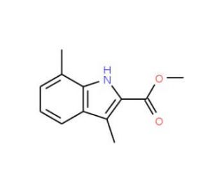 Methyl 3,7-dimethyl-1H-indole-2-carboxylate - chemical structure image