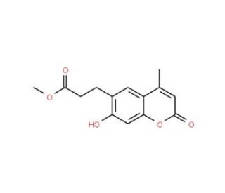 methyl 3-(7-hydroxy-4-methyl-2-oxo-2H-chromen-6-yl)propanoate - chemical structure image