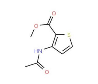 Methyl 3-(acetylamino)-2-thiophenecarboxylate (CAS 22288-79-5) - chemical structure image