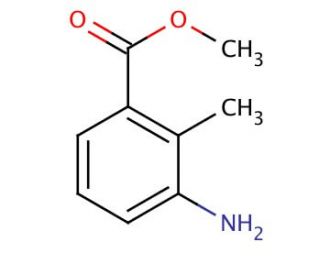 Methyl 3-amino-2-methylbenzoate (CAS 18583-89-6) - chemical structure image