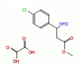 methyl 3-amino-3-(4-chlorophenyl)propanoate oxalate - chemical structure image