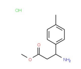 methyl 3-amino-3-(4-methylphenyl)propanoate hydrochloride - chemical structure image