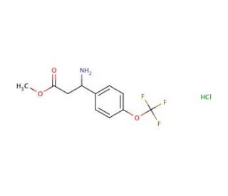 methyl 3-amino-3-[4-(trifluoromethoxy)phenyl]propanoate hydrochloride - chemical structure image